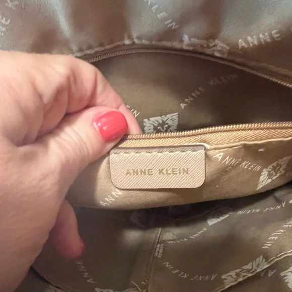 Anne Klein Triple Compartment Dome Satchel With Card Case - Picture 5 of 15